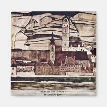 Stein ein Der Donau II durch Schiele Egon Kühlschrankmagnet