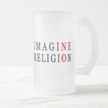 Stellen Sie sich keine Religion vor Kaffeetassen