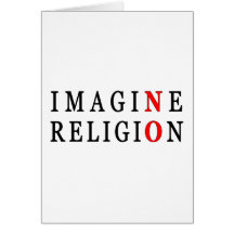 Stellen Sie sich keine Religion vor Karte