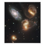Stephan Quintett-Galaxien (Hubble Teleskop) Kunstfotos