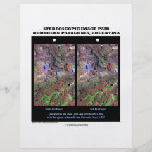 Stereoskopisches Bild-Paare Nrthn Patagonia Argent Personalisierte Flyer