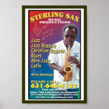 SterlingSax Musik-Produktionen Posterdruck