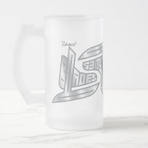Sterlingsilber-Hockey-Blätter Kaffee Haferl