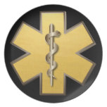 Stern des Lebens (Gold) Flache Teller