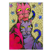 Sterne der Katzen-N Karte