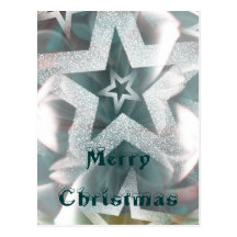 Sterne und Glitter! Postkarte