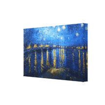 Sternenklare Nacht über der Rhône, Vincent van Gog Leinwand Drucke