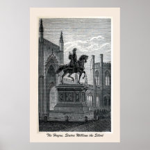 Stich, Den Haag, Statue William das stille Plakatdrucke