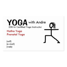 stickman3, YOGA, mit Andre, bestätigte YogaIns… Visitenkarten