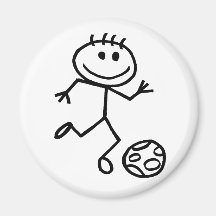 Stickman Fußball Kühlschrankmagnet