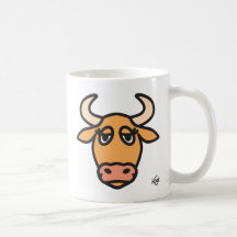 Stier - verträumt teehaferl