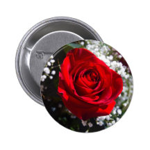 Stift Rote Rosevalentines Tages Button