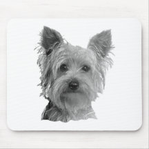 Stilisiertes Bild Yorkshires Terrier Mauspads