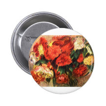 Stillleben mit Chrysanthemen Anstecknadelbuttons