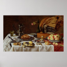 Stillleben mit einer Pfau-Torte, 1627 Posterdrucke