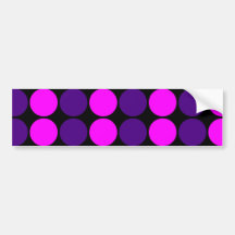 Stilvolle Geschenke für Mädchen: Rosa u. lila Polk Auto Sticker