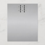 Stilvolle graue, Schwarzweiss-Blumen Flyerdruck