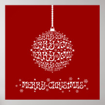 Stilvolle kundengerechte frohe Weihnachten Poster