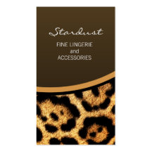 Stilvolle Leopard-Druck-Visitenkarten