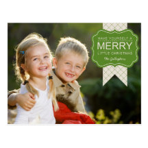 Stilvolle Verschönerungs-Weihnachtsfoto-Karte Postkarten