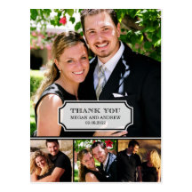 Stilvolle Vorsprungs-Hochzeit danken Ihnen zu kard Postkarten