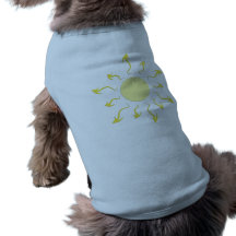 Stilvoller heller gelber Sun-Entwurf Haustier T-shirt