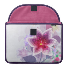 Stilvolles Pflaume lila Blumenmacbook Prohülse Sleeve Für MacBooks