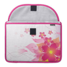 Stilvolles rosa pinkfarbenes Blumenmacbook Prohüls Sleeve Für MacBook Pro