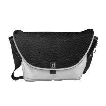 Stilvolles Schwarzes Druckmuster Kuriertasche