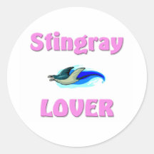 Stingray-Liebhaber Runde Aufkleber