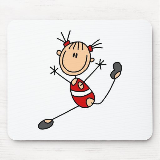 Stock-MädchenGymnast Mousepad