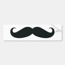 Stolz auf mein Stache….Schnurrbart Auto Aufkleber