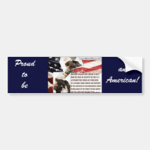 Stolz, ein Amerikaner zu sein! Auto Sticker