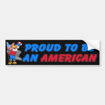 Stolz, ein amerikanischer Autoaufkleber zu sein