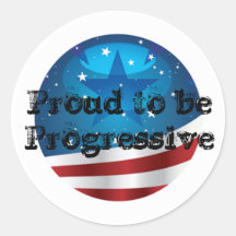 Stolz, progressiv zu sein runde sticker