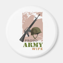 Stolze Armee-Ehefrau Magnete