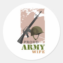 Stolze Armee-Ehefrau Stickers