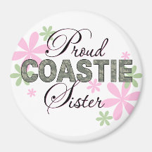 Stolze Coastie Schwester-Camouflage Magnets