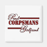 Stolze Corpsmans Freundin (rotes n-Schwarzes) Magnete