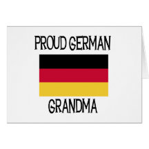 Stolze deutsche Großmutter Grußkarte