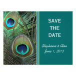 Stolze Pfau-Save the Date Karten Einladungskarten
