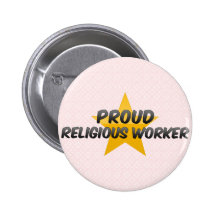 Stolze religiöse Arbeitskraft Button