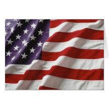 Stolze und patriotische USA-Flagge Karte