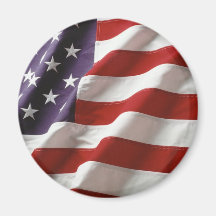 Stolze und patriotische USA-Flagge Magnete