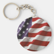 Stolze und patriotische USA-Flagge Schlüsselbänder