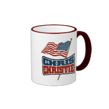 Stolzer Amerikaner Chris Christie Tassen