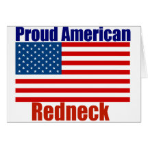Stolzer amerikanischer Redneck Karte