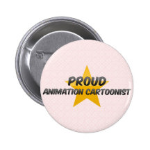 Stolzer Animations-Karikaturist Buttons