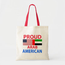 Stolzer arabischer Amerikaner Leinentaschen