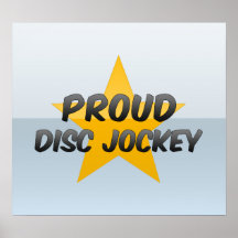 Stolzer Disc-Jockey Plakat